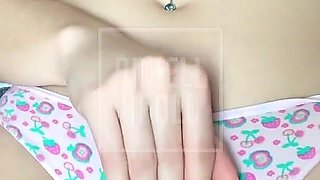 18 Year Old Girl Who Has Never Had Sex Touches Her Smooth Pussy and Teen Tits Until She Gets Wet