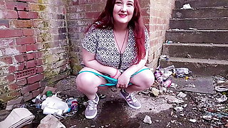 Adorable British Girl Pissing In Public - Tilly D