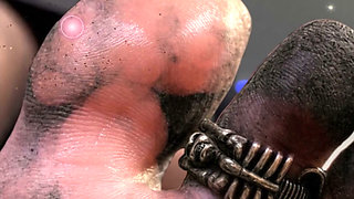 Dirty Sole Licking Gameplay: Jam, Mud, Sand, Stockings