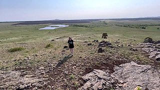 Miki-Likes - Public fuck on the nature of the Russian w