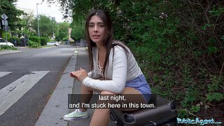 Stunning teen Tru Kait makes sure a public agent will never forget their fuck