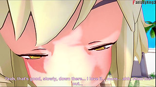 Burnice Bikini Blowjob on the beach - free POV - Zenless Zone Zero (ZZZ)