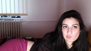 Thick anal masturbation of a camgirl