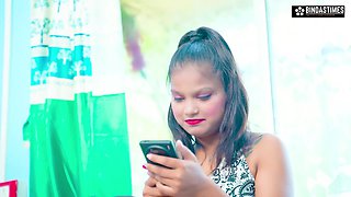 Amazing Brunette Hottie Ignites Sensual Countertop Passion