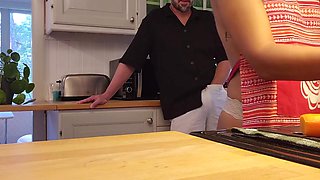 Hot Milf Gets Fucked From Behind In The Kitchen Hur Husband Did She Had Her Camera On