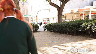 Redhead Nataly Gets Fucked Hard By Old Man Don Jorge - Teen Loves Big Cock