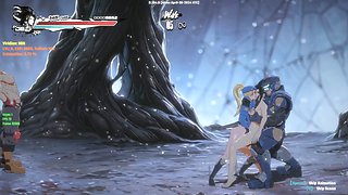 Sex game playthrough, walkthrough, side scroll