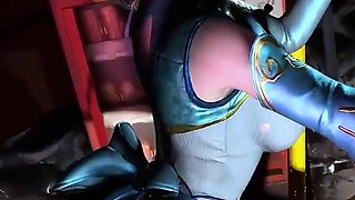 Beauty Chick with Big Boobs - 3D Animation Hentai