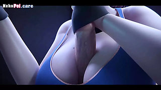 Short Haired Busty Babe Ciien Fucks Hard - Big Tits & Cum in Mouth