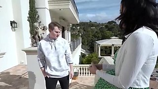 Busty Brunette's Wild Heat Erupts in Steamy Stepmom Passion