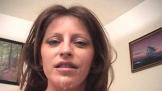 Real Amateur Babe Got Huge Load of Cum After Riding Cock
