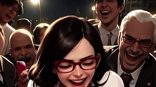 Spicy Toons College Lesbians Mosh Pit