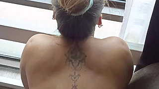 Watchful delight ...slut gets day light fuck.