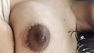 Beautiful Brazilian Girl Squeezes Her Breasts and a Lot of Milk Comes Out