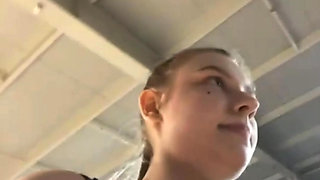 Intense sex with Jucierssy at the gym