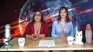 Carmela Clutchs Horny Reporter Casting