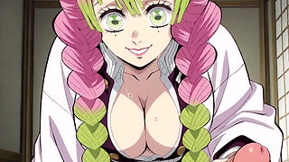Mitsuri Kanroji Demon Slayer Naruto One Piece anime hentai cartoon deepthroat cowgirl missionary sex creampie japanese milf