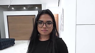 Small tits and smaller pussy make this Latina stepsis perfect
