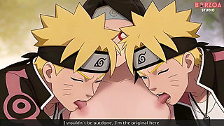 Naruto: Boruto Gangbangs and Creampies Sarada - Gone Wrong (uncensored Hentai)