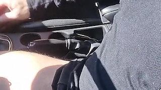 Jerking off and Sucking the Uber Until He Cums