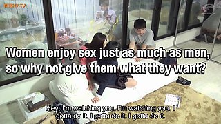 Japanese Stepmother Tempts Stepsister in Forbidden Passion Play