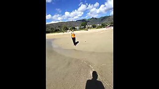 Mature British MILF gets naughty outdoors at Paiko Fishpond in East Oahu, Hawaii