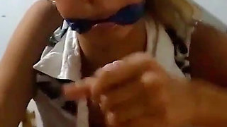 Eva in: Cleave Gagged 19 Year-old Slut Jerks You off and Gets Cum on Face (and She Didn't Enjoy It)