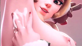 Christmas Juno Exposing Her Sexy Armpit Until It Gets Cum Covered