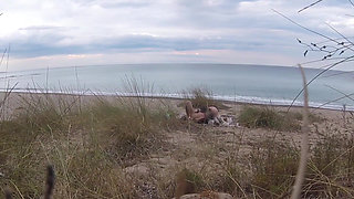 French Teacher Slut Blowjob Amateur on Nude Beach Front Stranger with Cumshot - Misscreamy