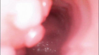 Endoscope Creampie. Cam Inside Pussy Shows Dick Cumming Inside Pussy