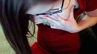 Stacked brunette goes solo toys and masturbation