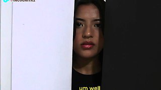 Innocent Brunette Stepsister Tastes Forbidden First Pleasure