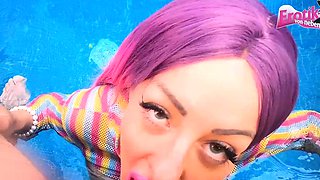German big tits amateur teen fucks POV on vacation