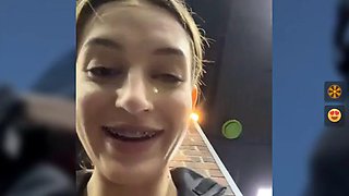 AngelAri play pussy in a nude bra in gym pt2