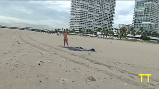 Brandi Bae Gives Stranger Random Handjob on Public Beach