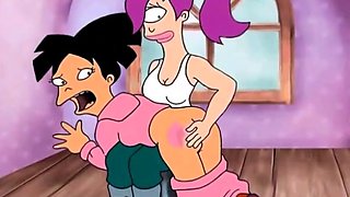 Milf and teen lesbian toons