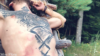 Biting the Festival Boy in the Woods with Snorfux & Goddess Yazmin