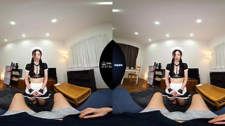 Japanese horny maid VR video