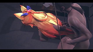 Lol Hentai - Ahri Star Guardian Fuck Tied up - Japanese Asian Manga Anime Film Game Porn