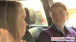 Cougar Brandi Love doggystyled during taboo ffm