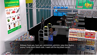 Holes - Gameplay - Roleplay - Wife Gets Fuck in Shop My Mulitple Black Cock