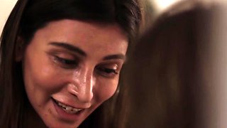 Busty TS stepmom licks and fucks the pussy of her stepteen