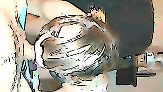 Cartoonized deepthroat