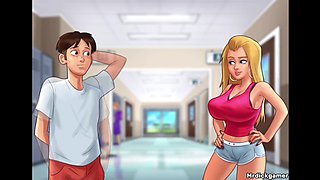 Summer saga mega-slut gets her pussy all wet in the locker