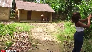 Naughty Teen Neighbor Watches Me Shower - I Fuck His Big Black Cock in Abandoned Building