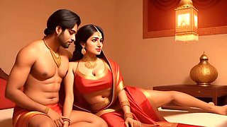 Indian Family Taboo: Jeth Teaches Characterless Bahu Hardcore Anal Sex in Hindi