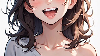 Hentai Anime Girls Blowjob Cumshot Slideshow - From Tease to Facial Cum