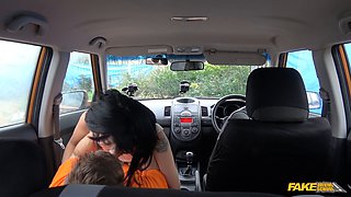 Asian student with small tits gets a reality lesson in driving by driving school