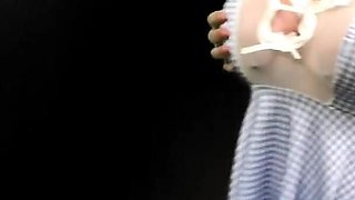 Milk Maid Zip Ties Her Tits