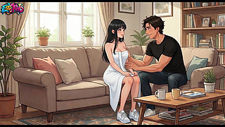 I Fucked My Girlfriend's Stepsister (19) While She Was Watching Hentai Anime